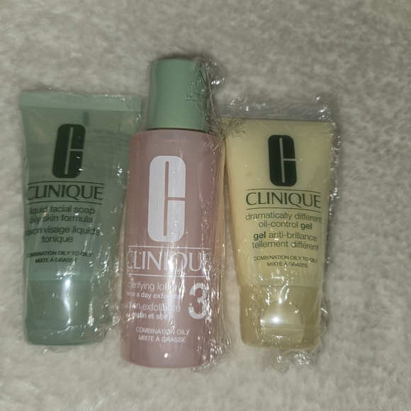Clinique Other - Clinique 3 Step Oily Skin Care Formula Bundle- NWOB Mini Travel Size